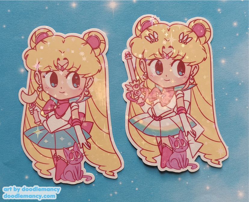 Holo Sailor Moon Stickers