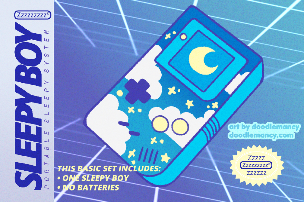 Sleepy Boy print