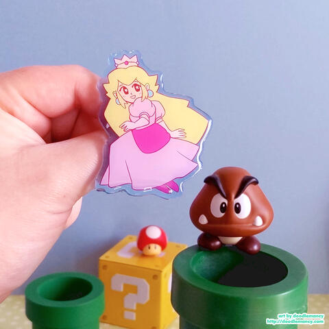 Floating Peach Pin